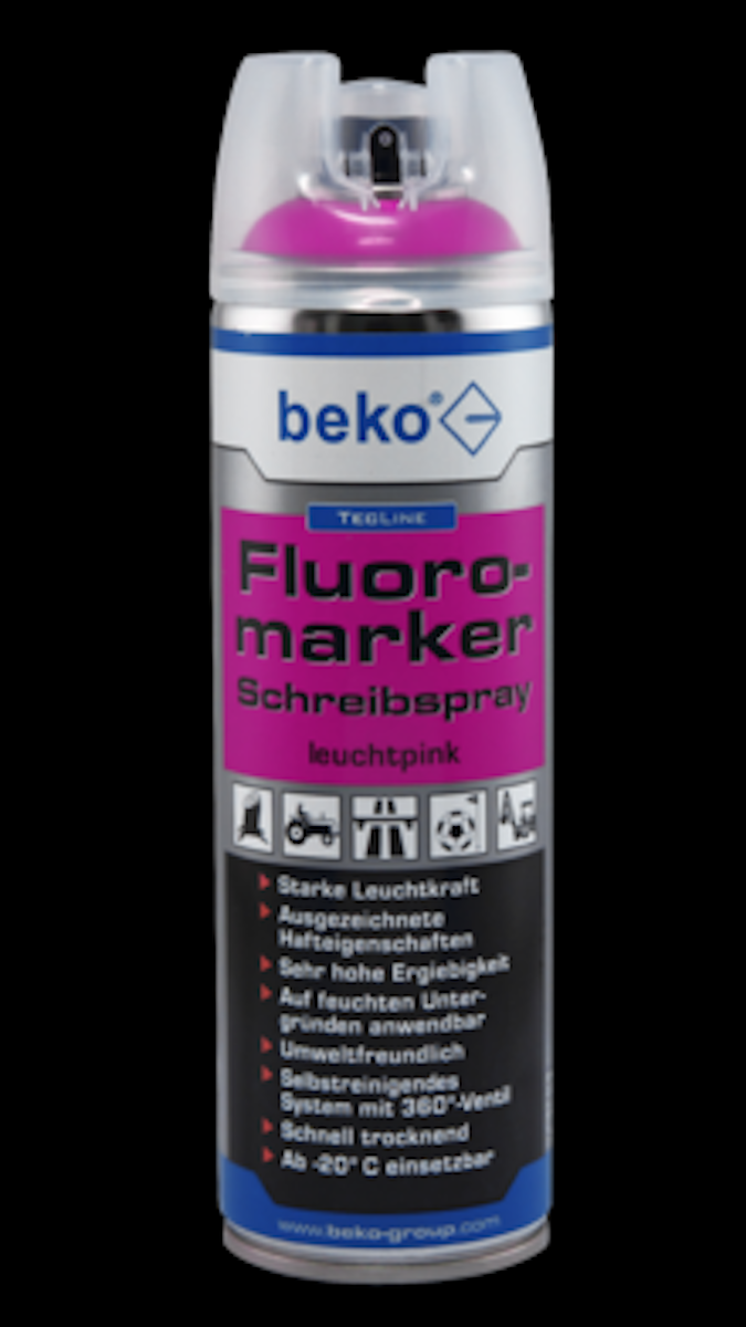 Bild von beko TecLine Fluoromarker Schreibspray, 500 ml, versch. farben-leuchtblau