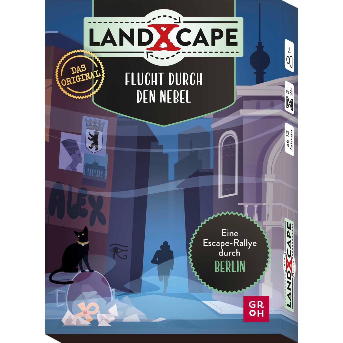 Bild von LandXcape - Flucht durch den Nebel: Eine Escape-Rallye quer durch Berlin | Mehrfach spielbares Escape Game für Kinder ab 12 & Erwachsene