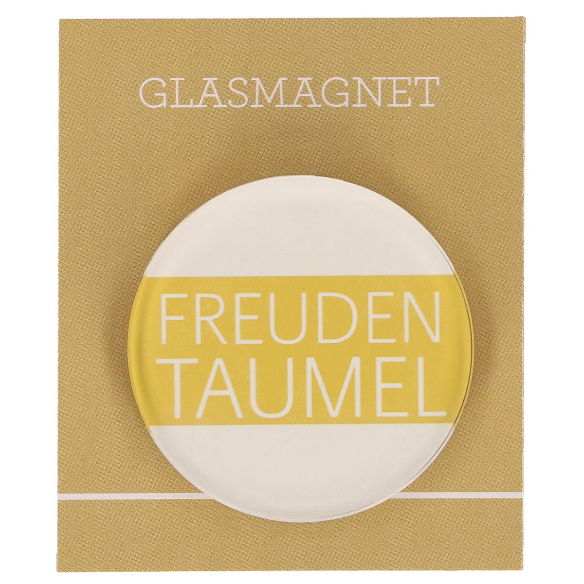Bild von Kreis-Glasmagnet - Freudentaumel (1 Stück)