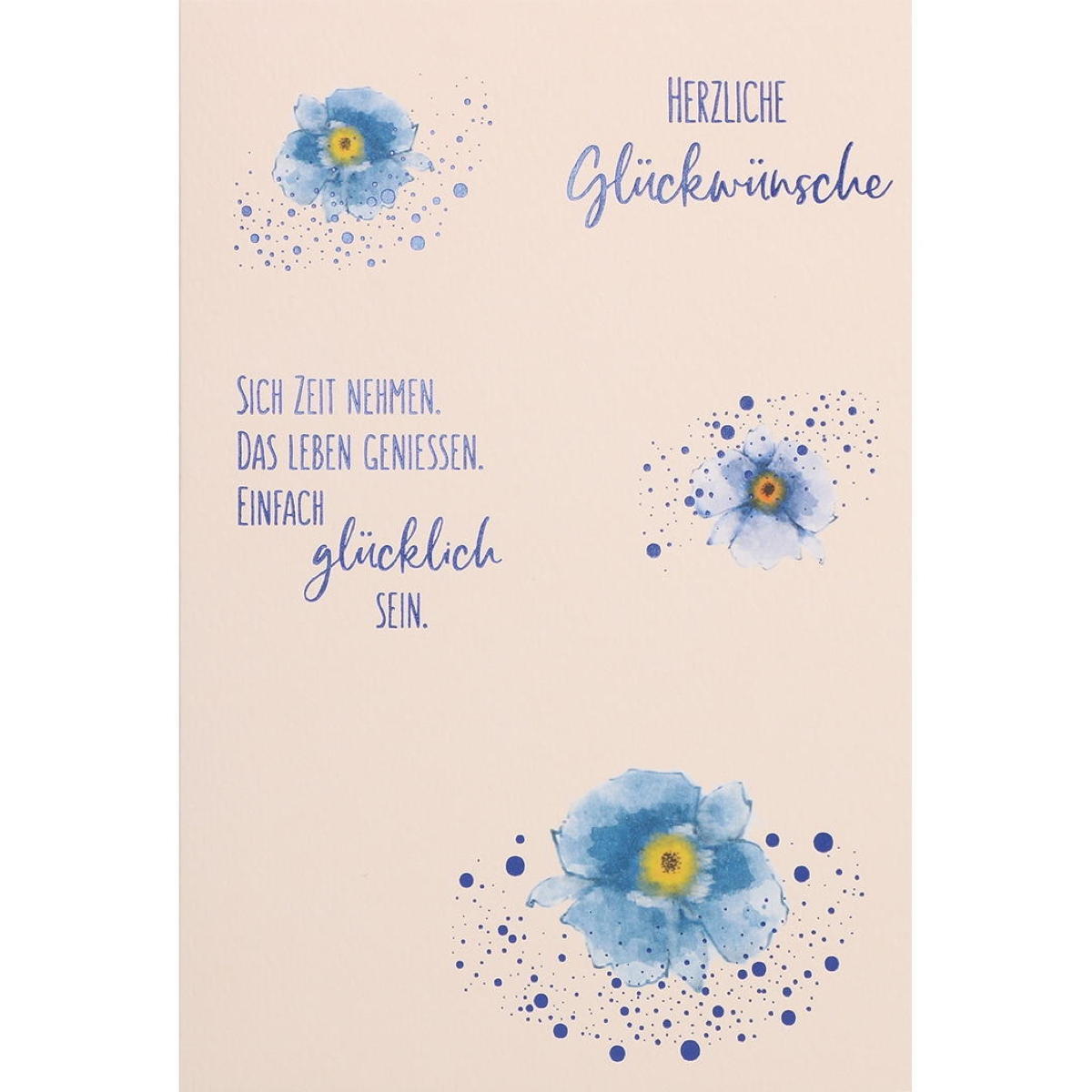 Bild von Glückwunschkarte zum Geburtstag - Herzliche Glückwünsche (6 Stück)