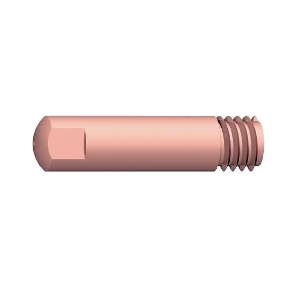 Bild von Abicor Binzel, Schweissgerät Zubehör, Stromdüse Draht-Ø 0,6 mm M 6 Länge 25 mm E-Cu