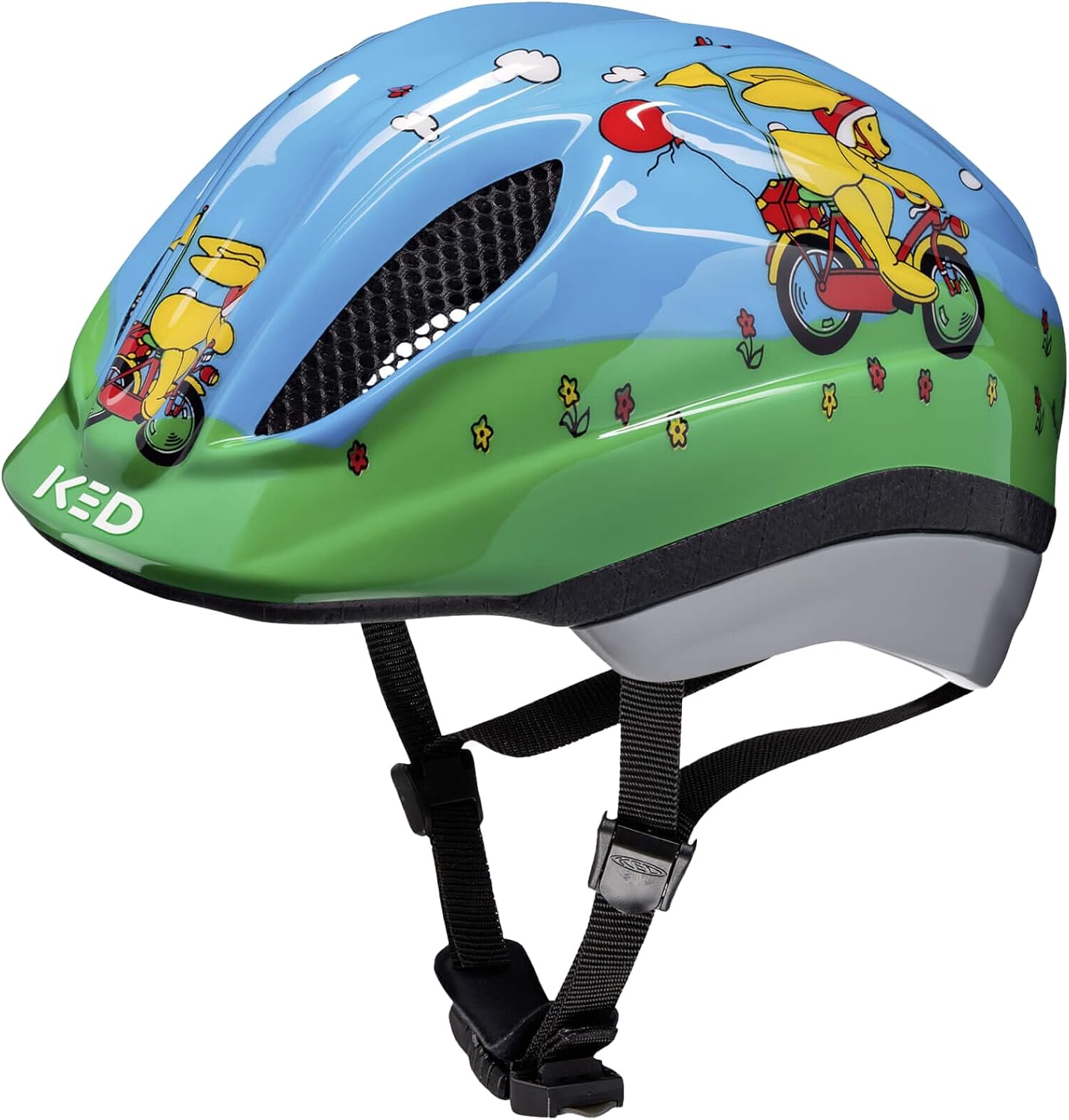 Bild von Meggy II Originals Kinder Fahrradhelm, Made in Germany, mit LED-Rücklicht, nur 220g, QUICKSAFE Verstellsystem und Insektenschutz