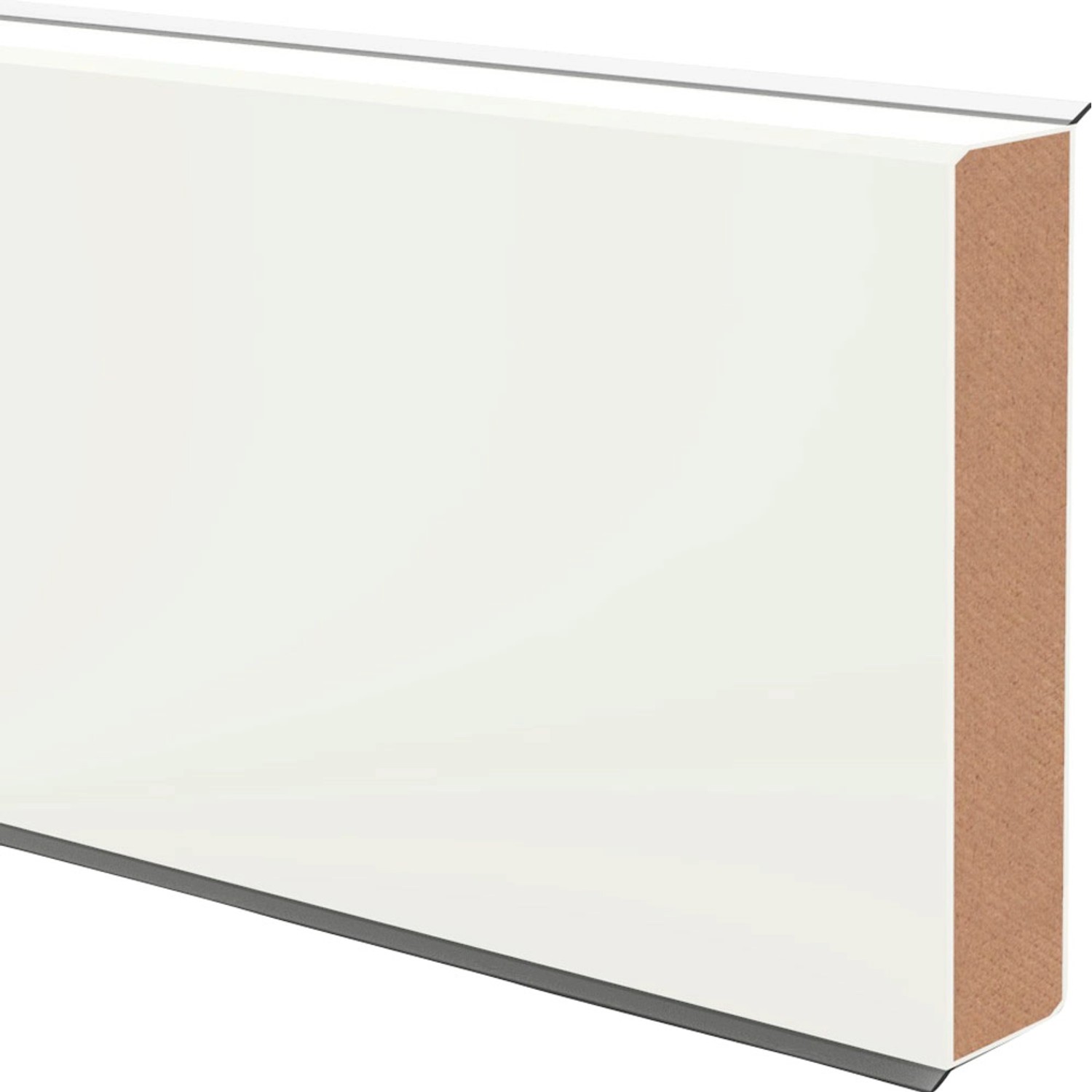 Bild von Sockelleiste Cubu flex life XL Weiß 18 mm x 80 mm Länge 2500 mm