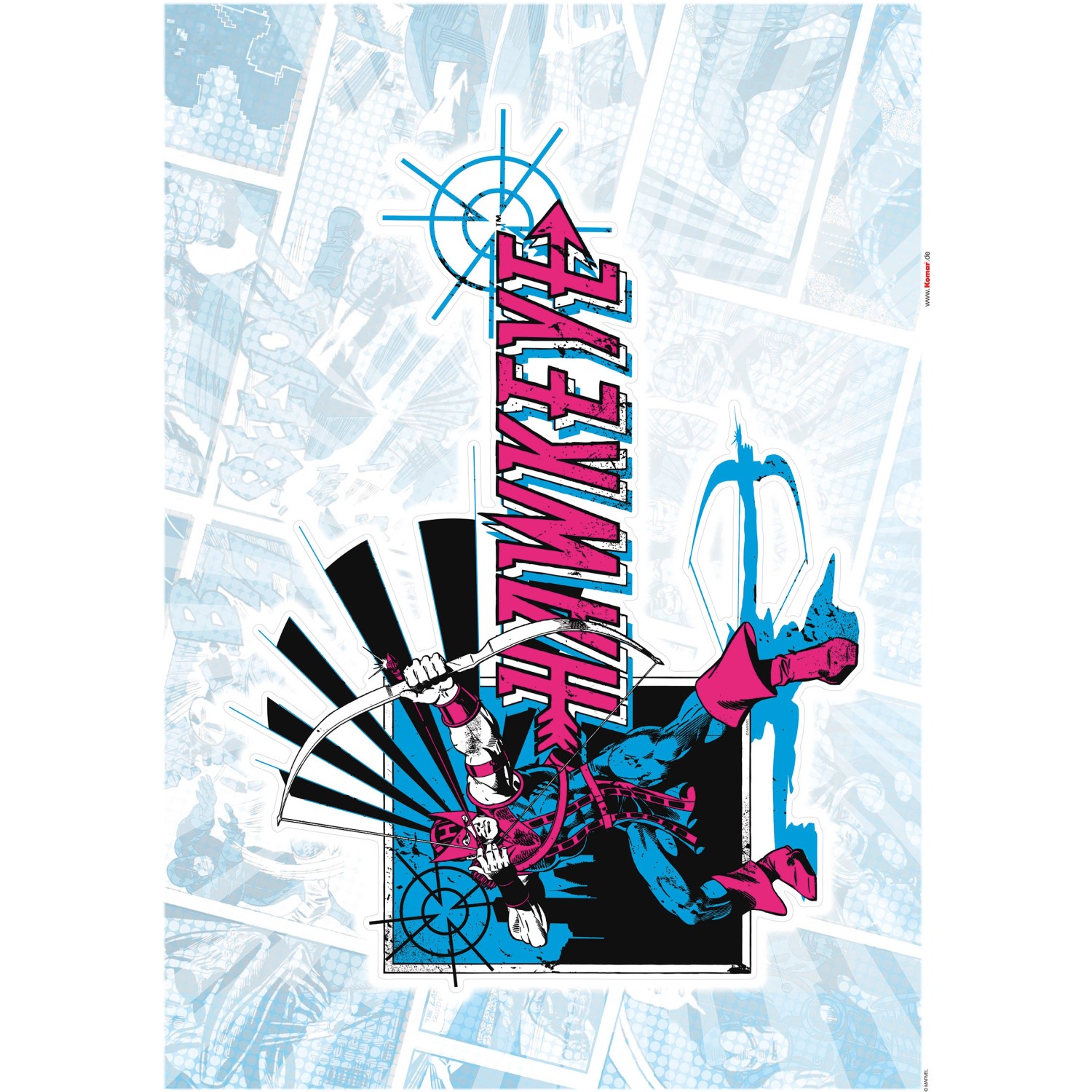 Bild von Komar Deko-Sticker Hawkeye Classic 50 x 70 cm
