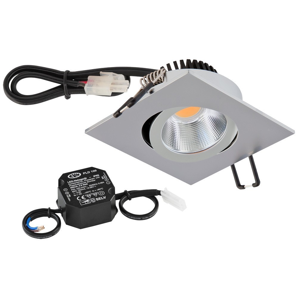Bild von EVN PC24N91540 LED-Einbauleuchte LED LED fest eingebaut 8.4W Chrom