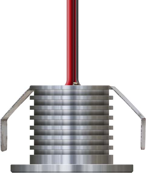 Bild von EVN, Wandleuchte + Deckenleuchte, P20 0102 aluminium PowerLEDEinbaulP200102 1Www (60 lm)