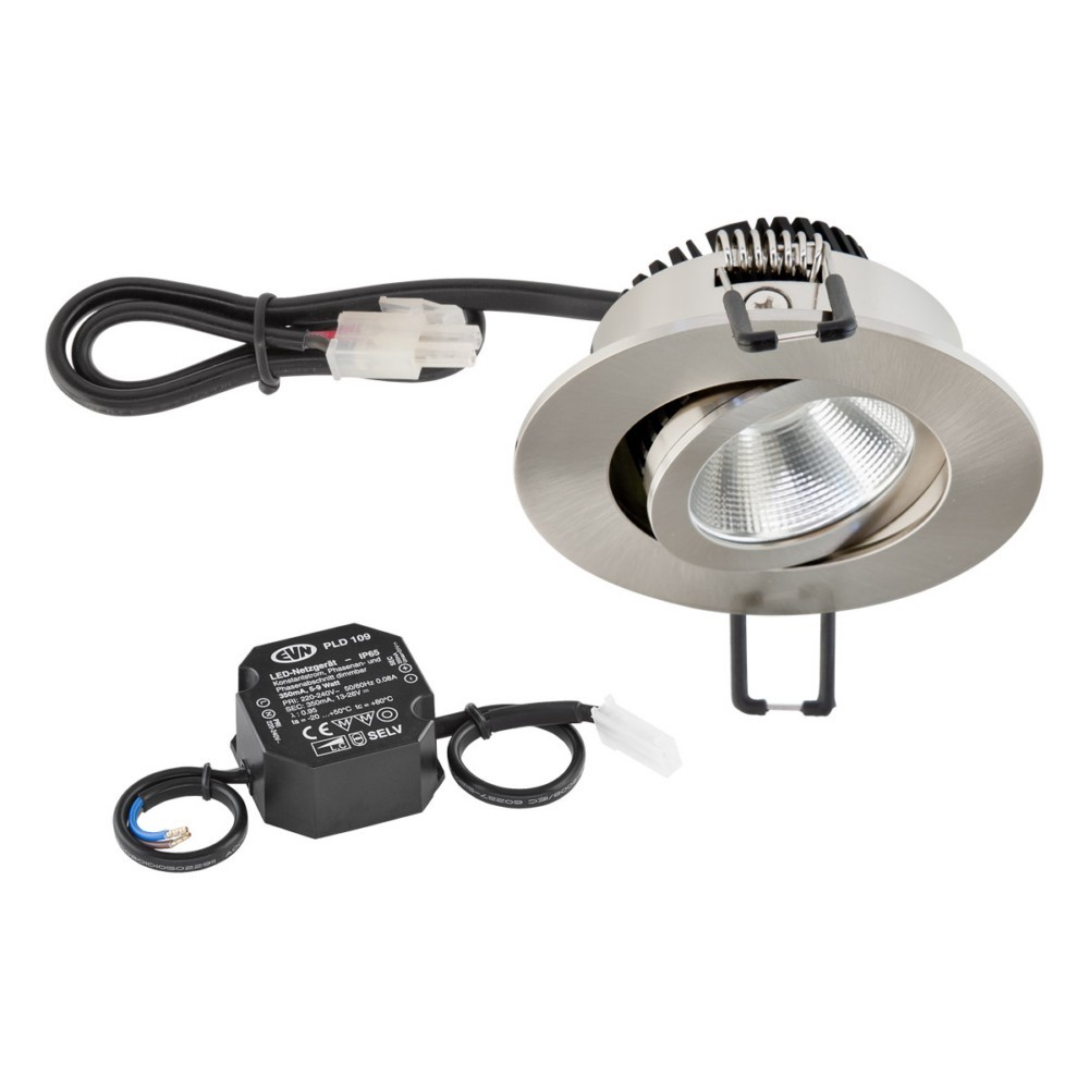 Bild von EVN PC20N61340 LED-Einbauleuchte LED LED fest eingebaut 6W Edelstahl
