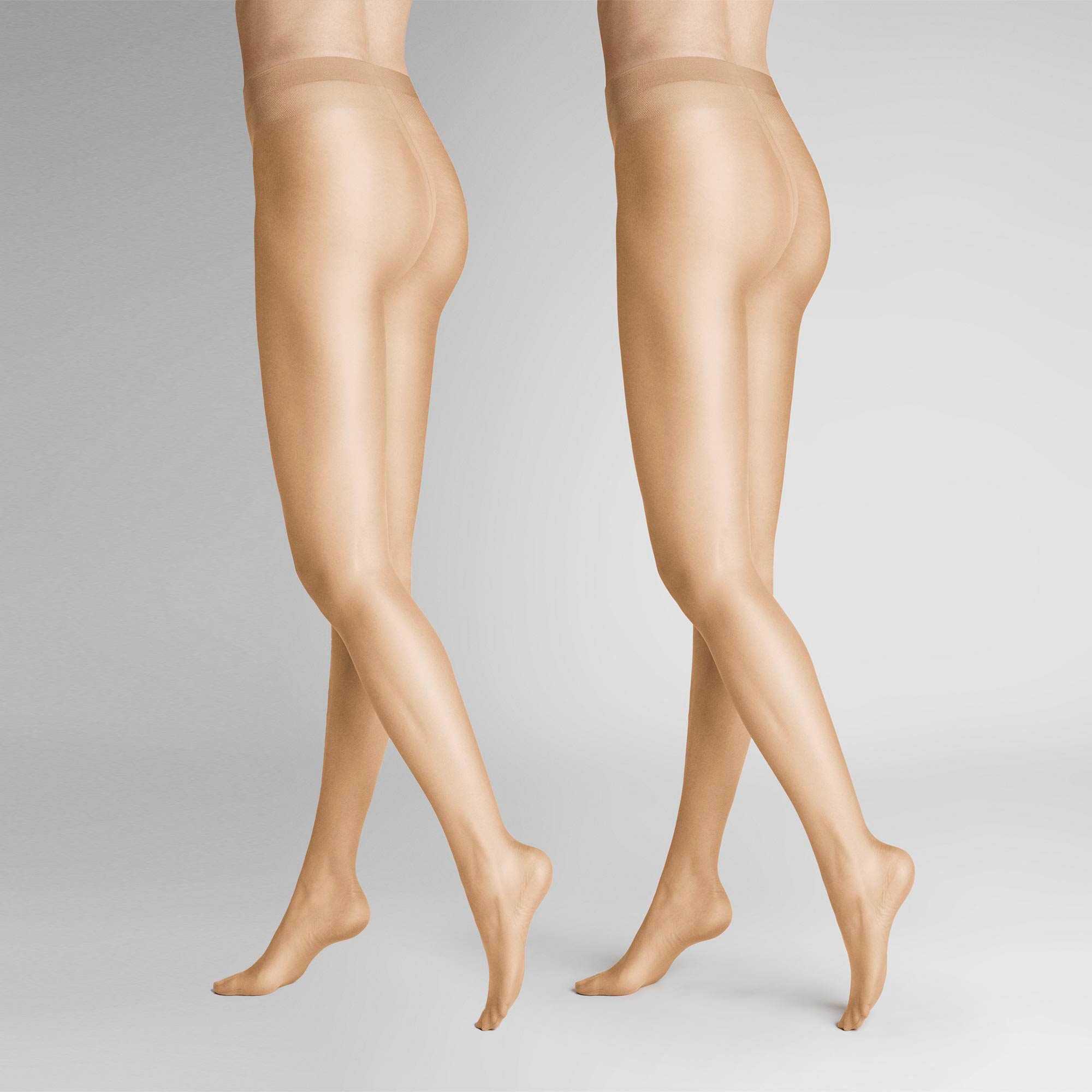 Bild von HUDSON Damen SIMPLY SHINE 15 2-PACK -  42/44 - Schimmernde Strumpfhosen im Doppelpack - Teint (Hell Beige)