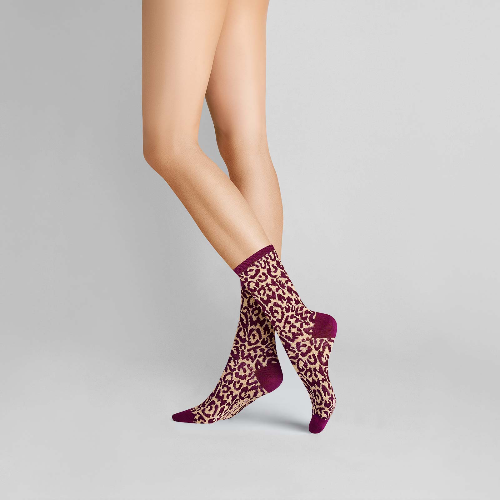 Bild von HUDSON Damen LEOPARD -  35/38 - Damen Socken mit modernem Leo-Muster - Sweet lilac (Pink/Violett)