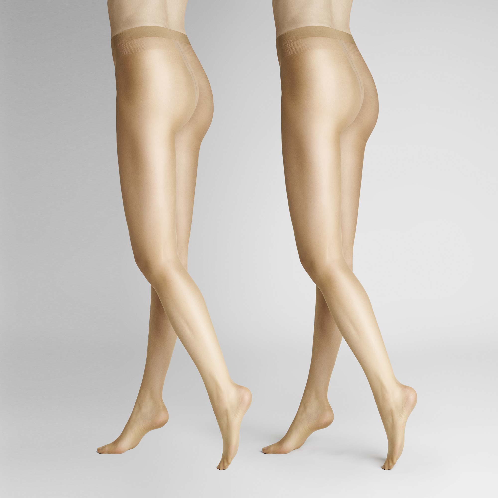 Bild von HUDSON Damen SIMPLY SHINE 15 2-PACK -  38/40 - Schimmernde Strumpfhosen im Doppelpack - Cashmere 0054 (Dunkel Beige)