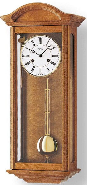 Bild von AMS Pendelwanduhr »R606/4«, Mechanische Uhr,Holzgehäuse,Eiche,Esszimmer,Wohnzimmer