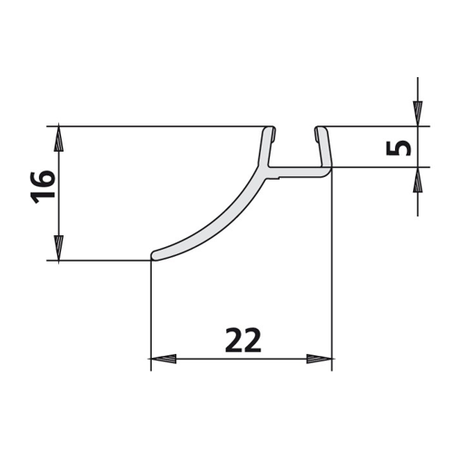 Bild von Kermi 1239 1x Dichtleiste - Länge: 2000 mm