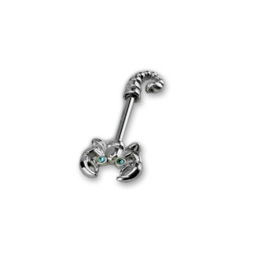 Bild von Bruststab mit 925 Sterling Silber - Skorpion