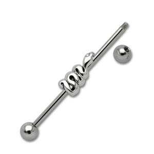 Bild von Industrial Barbell aus Chirurgenstahl mit Schlange