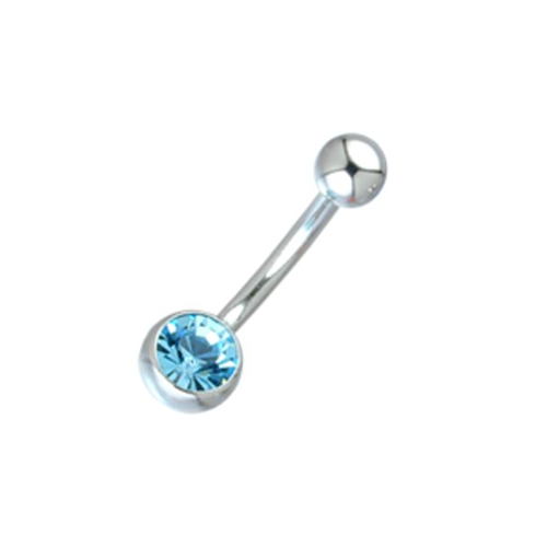 Bild von 316L Mini Jew Stab gebogen – Sapphirblau in der Perfektion