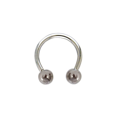 Bild von Titan Hufeisen Piercing 1.0x8mm in Lila