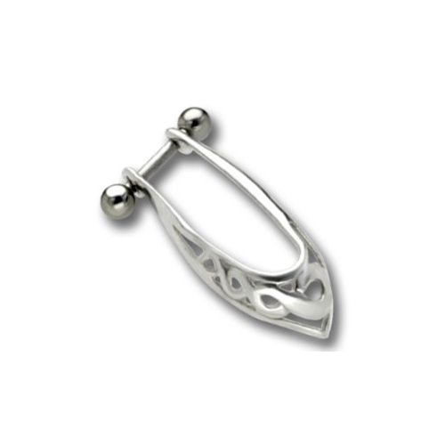 Bild von 316L Helix Ohrpiercing aus 925 Sterling Silberdesign