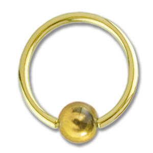 Bild von Klemmkugelring aus Titan mit Titan-Kugel 1.6x8x4mm, silver