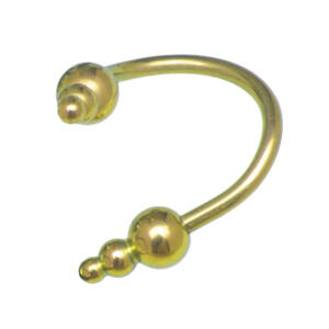 Bild von Titan Twister Körperschmuck 1.2x8mm, gelb