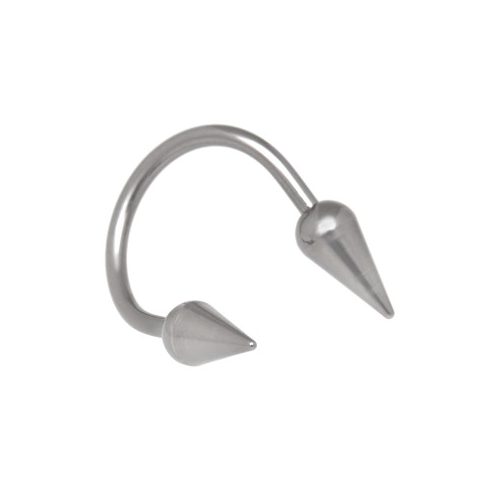 Bild von Titan Twister Körperschmuck 1.6x10mm, silber