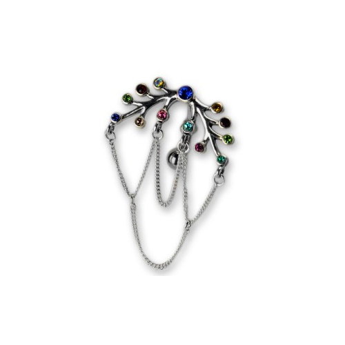 Bild von Bauchnabel Piercing mit mystischem Design