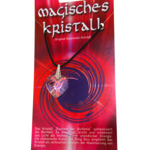 Bild von Kristallanhänger mit Kordelkette und Karte 07
