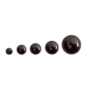 Bild von Piercing Kugel schwarz mit Schraubgewinde 1.2x3mm