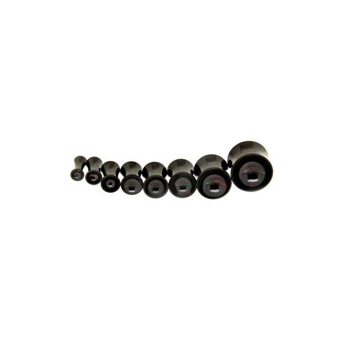 Bild von 316L Schwarzer Stahl Trichter-Plugs 3mm