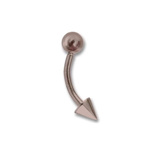 Bild von Titan Kegel Spitze Stab gebogen 1.6x8mm, gelb
