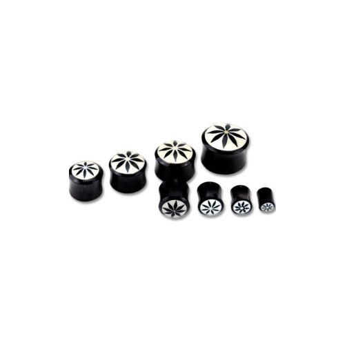 Bild von Organix Plug mit Blüten Motiv - 8mm Durchmesser