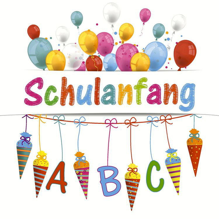 Bild von Paper+Design Papierserviette Schulanfang, (20 St), 33 cm x 33 cm