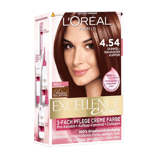 Bild von L'Oréal Excellence Crème 4.54 Dunkles Mahagoni-Kupfer