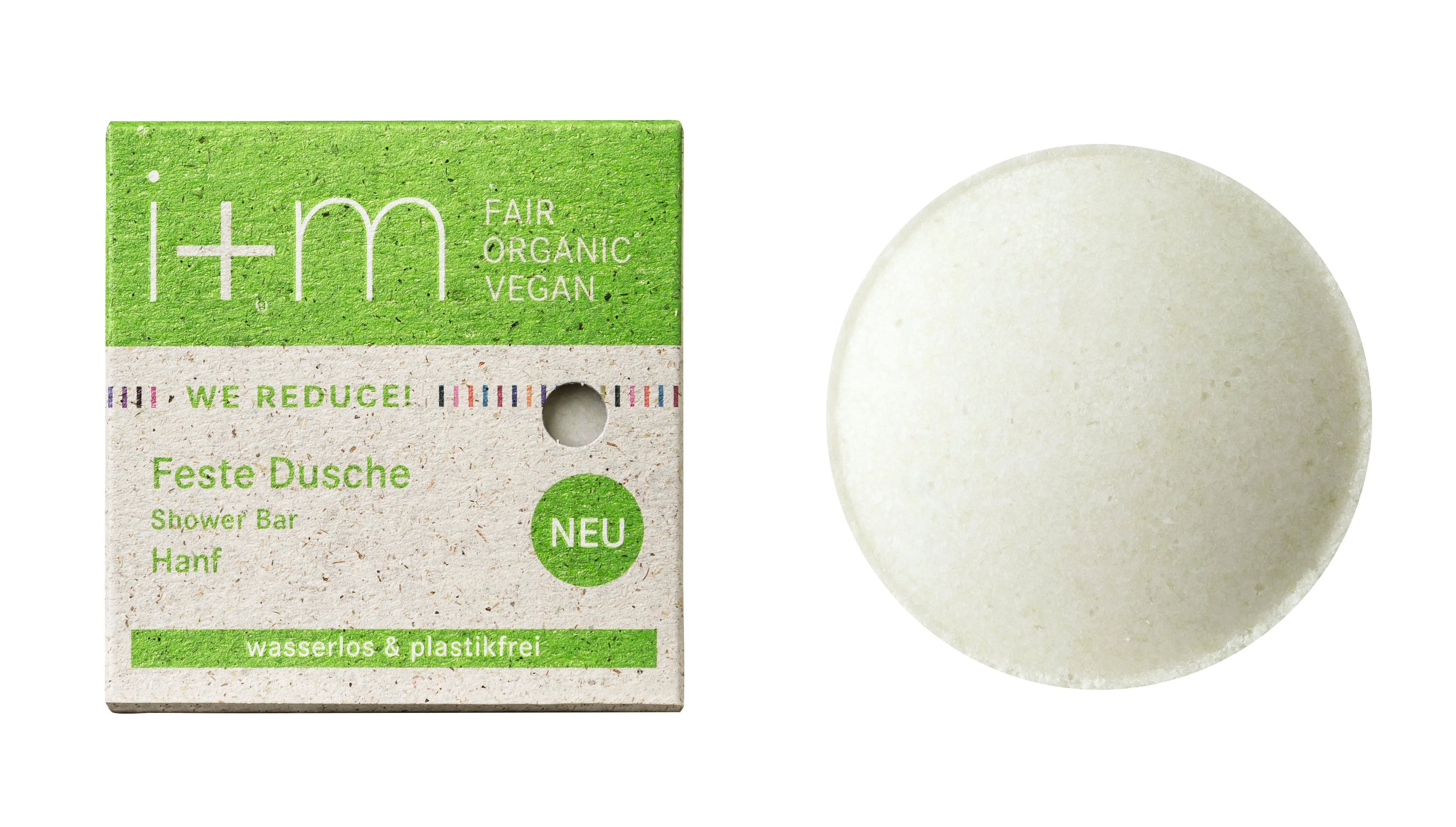 Bild von i+m Naturkosmetik WE REDUCE! Feste Dusche Hanf Duschgel