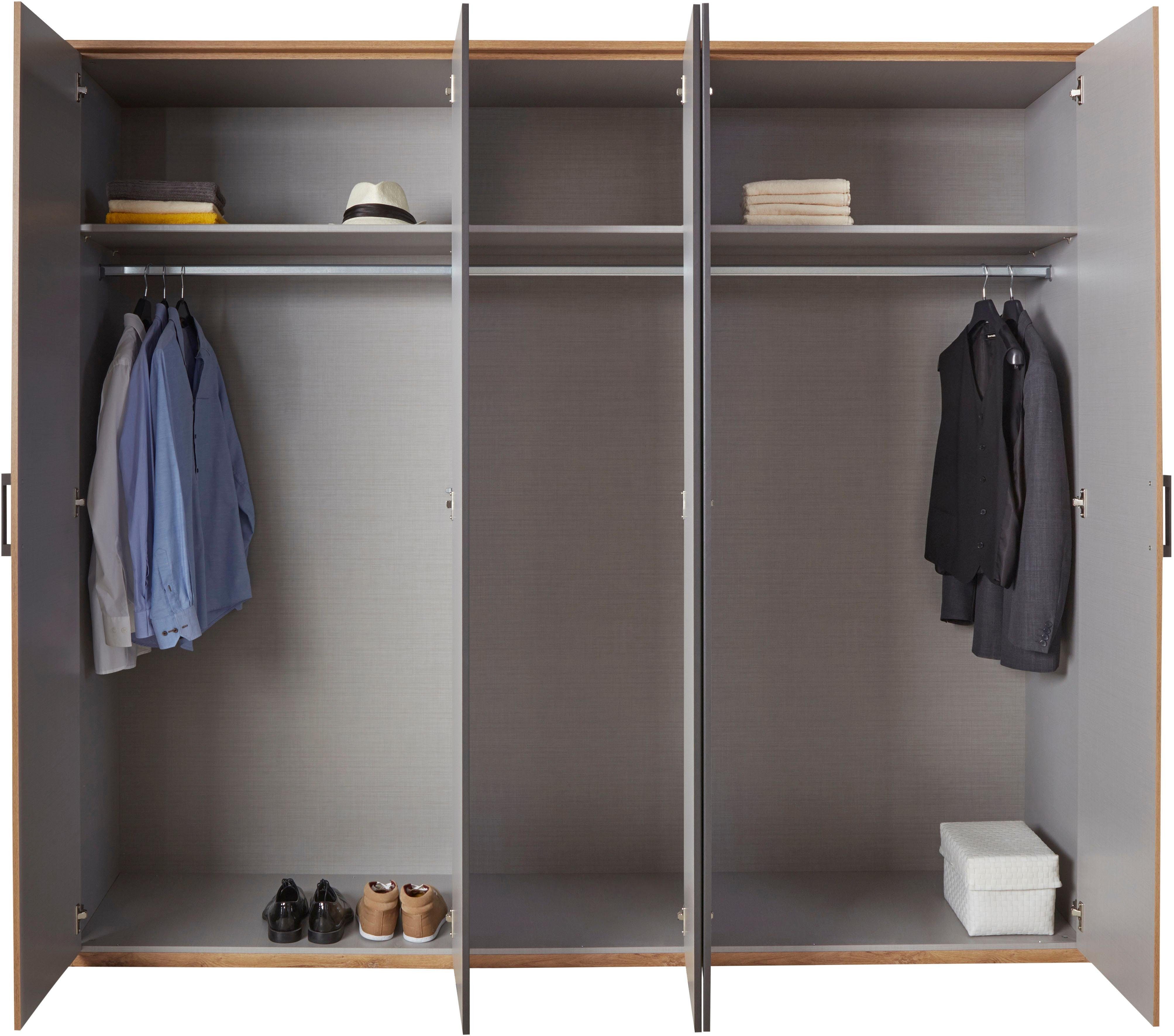 Bild von Wimex Drehtürenschrank »Malmö, Kleiderschrank mit Spiegel, Made in Germany«, im Industrial Look, 180 oder 225cm breit