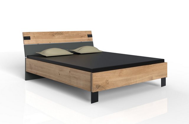 Bild von Wimex Komplettschlafzimmer in Plankeneiche-Nachbildung mit Absetzungen in Graphit, (B/H/T: 562x210x210 cm)