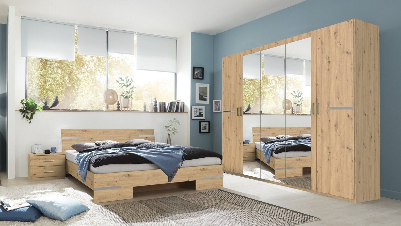 Bild von 180x200 Schlafzimmerset ANNA inkl. Kleiderschrank und 2 Nachtkommoden von WIMEX Artisan Eiche