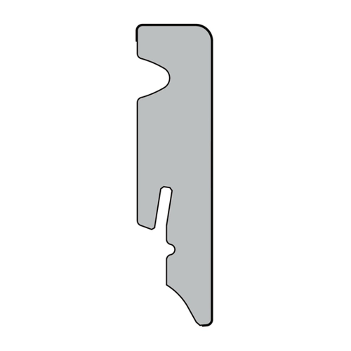 Bild von KWG Steckfußleiste L-2006 Herzeiche samtgrau 240x5,8x1,5 cm MDF