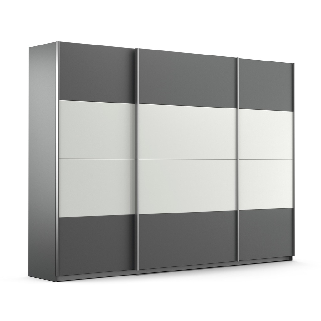 Bild von rauch Schwebetürenschrank "Quadra Bestseller Schlafzimmerschrank in vielen Breiten", Kleiderschrank Garderobenschrank Schrank mit Glaselementen