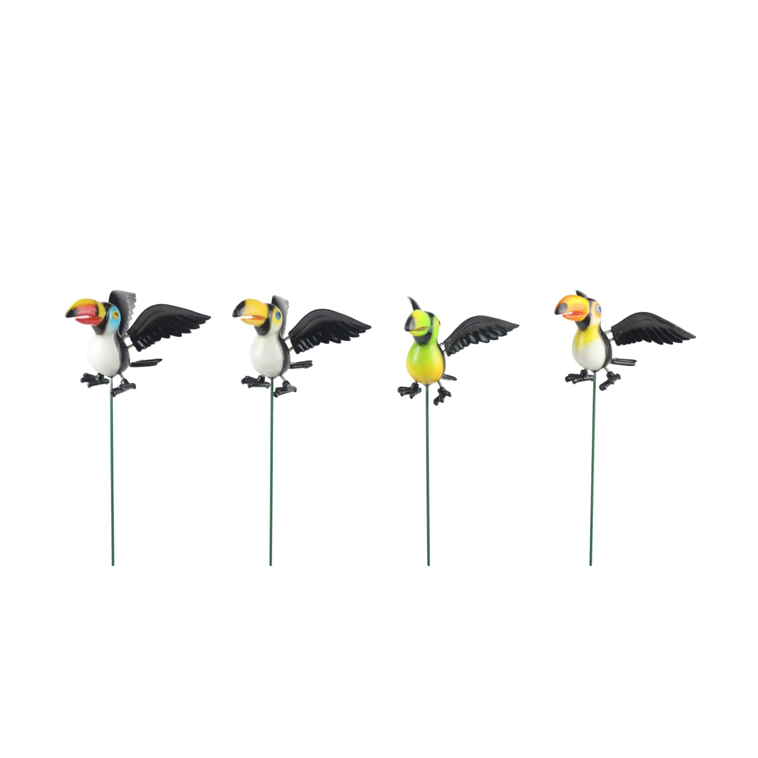 Bild von Deko-Gartenstecker Tropenvogel 46 cm x 3,5 cm x 13 cm