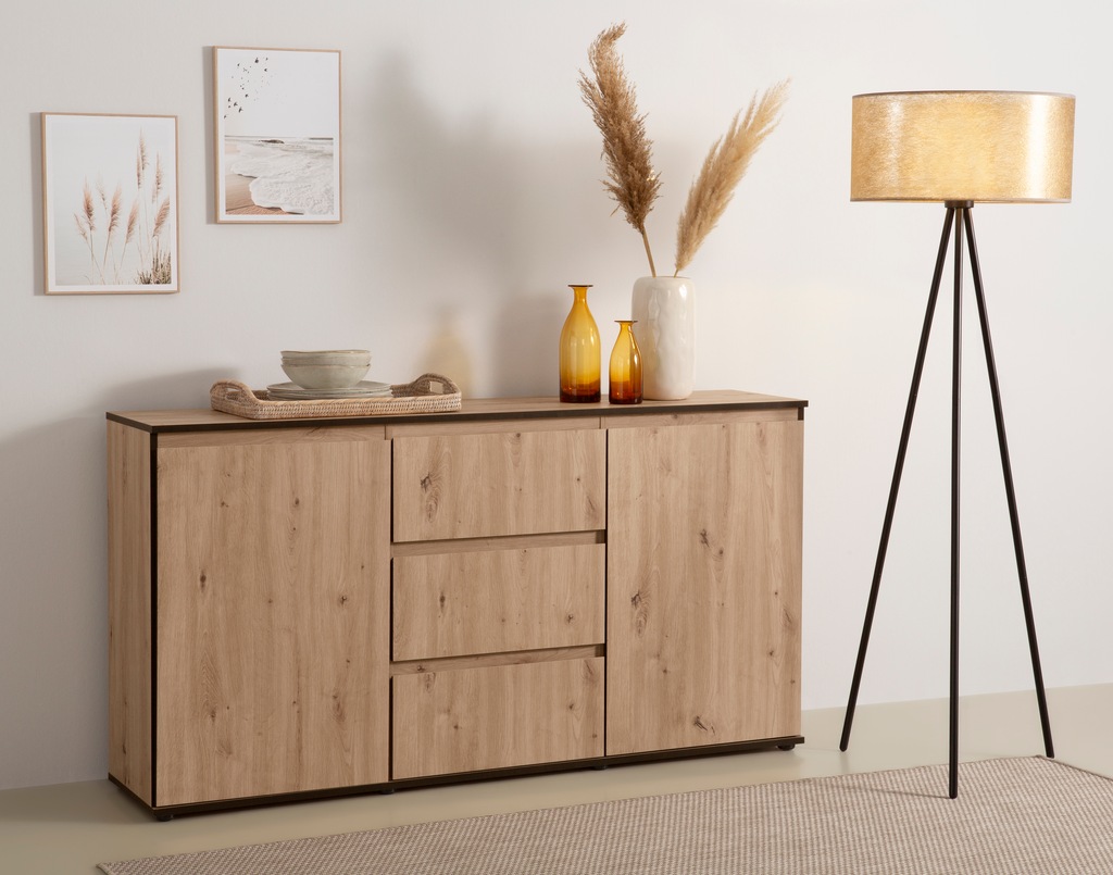 Bild von HELA Sideboard "Ariana", mit angeschrägten Griffmulden, Breite 160 cm