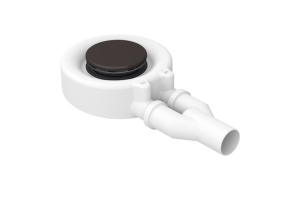 Bild von BetteScope Ablaufgarnitur, seitlich, Ablaufleistung 0,85 l/s, mit Antirutsch Pro oder Sense, B574-402AY, Farbe: Slate