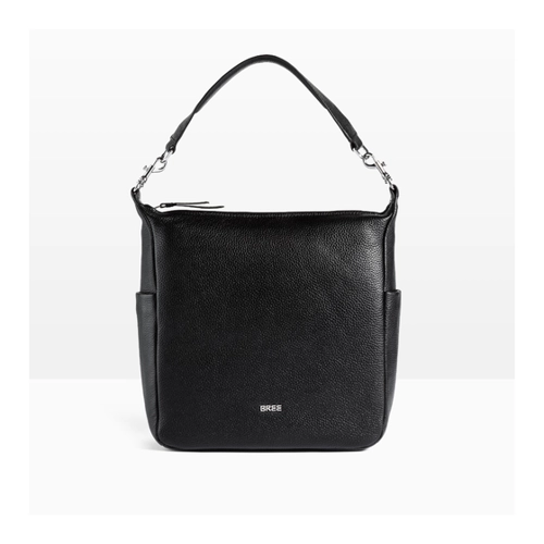 Bild von Bree Nola 10 black - Elegante Reißverschlusstasche aus Leder