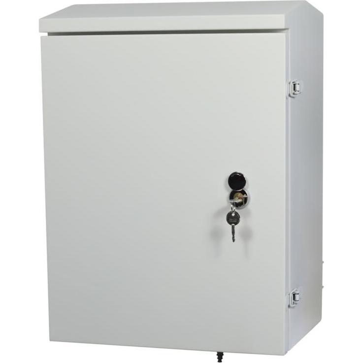 Bild von Allnet DIN-RAIL Wandgehäuse/PoE Smart-Managed Switch T220mm, Lichtgrau, IP66, ÜS, ALL-DIN-SGI8012PM, Serverschrank, Grau
