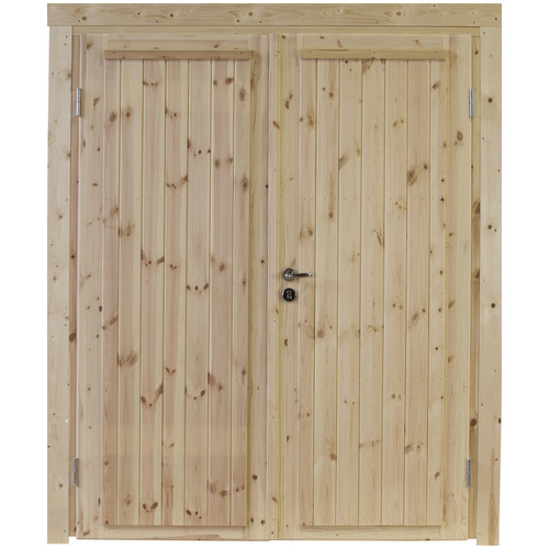 Bild von Wolff Gartenhaustür »Knut 44«, Doppelflügeltür, BxH: 158,8x196,5 cm