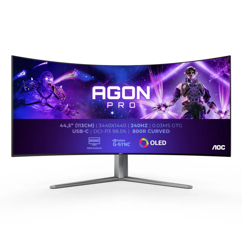 Bild von AOC AGON AG456UCZD 113cm (44,5") UWQHD OLED Gaming Monitor 21:9 HDMI/DP 240Hz