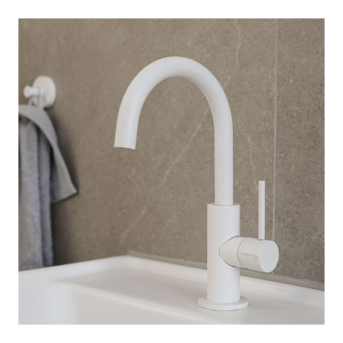 Bild von Herzbach DEEP WHITE Waschtischarmatur Slim M-Size