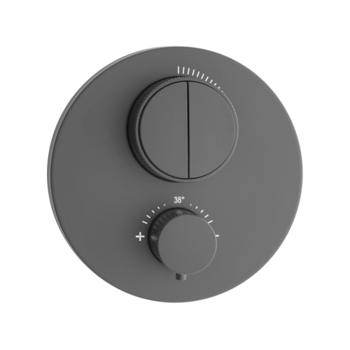 Bild von Herzbach DEEP GREY PUSH Thermostat Unterputz - Modernes Design für Ihr Bad