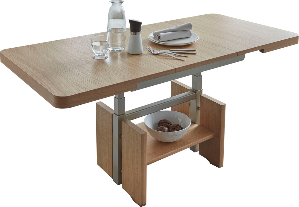Bild von Vierhaus Couchtisch "Kiya", Platte Echtholz furniert, Wangen und Ablage, furniert