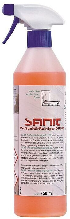 Bild von SANIT Pro Sanitär Reiniger DU 100 - 750 ml