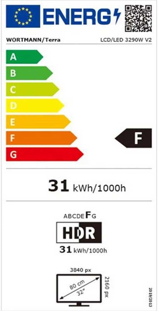 Bild von TERRA LCD/LED 3290W 4K DP/HDMI/HDR LCD-Monitor (80,00 cm/31,50 ", 3840 x 2160 px, 4K Ultra HD, 5 ms Reaktionszeit, 60 Hz, VA-Paneltechnologie, 4K UHD-Auflösung (3840x2160), VA-Paneltechnologie, HDR)